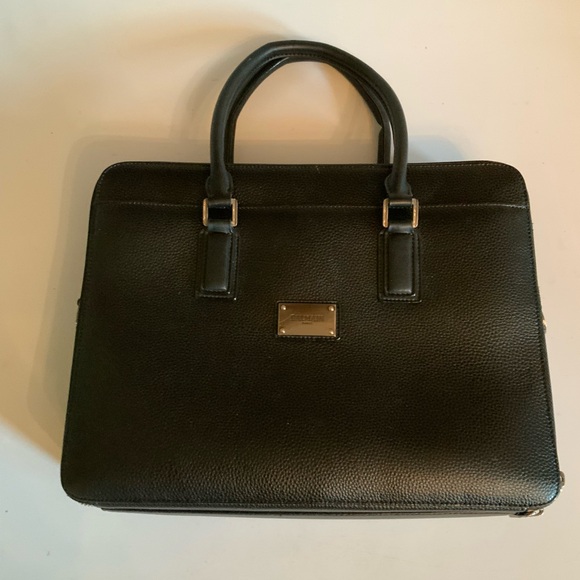 Balmain Black Leather Briefcase - Picture 1 of 9